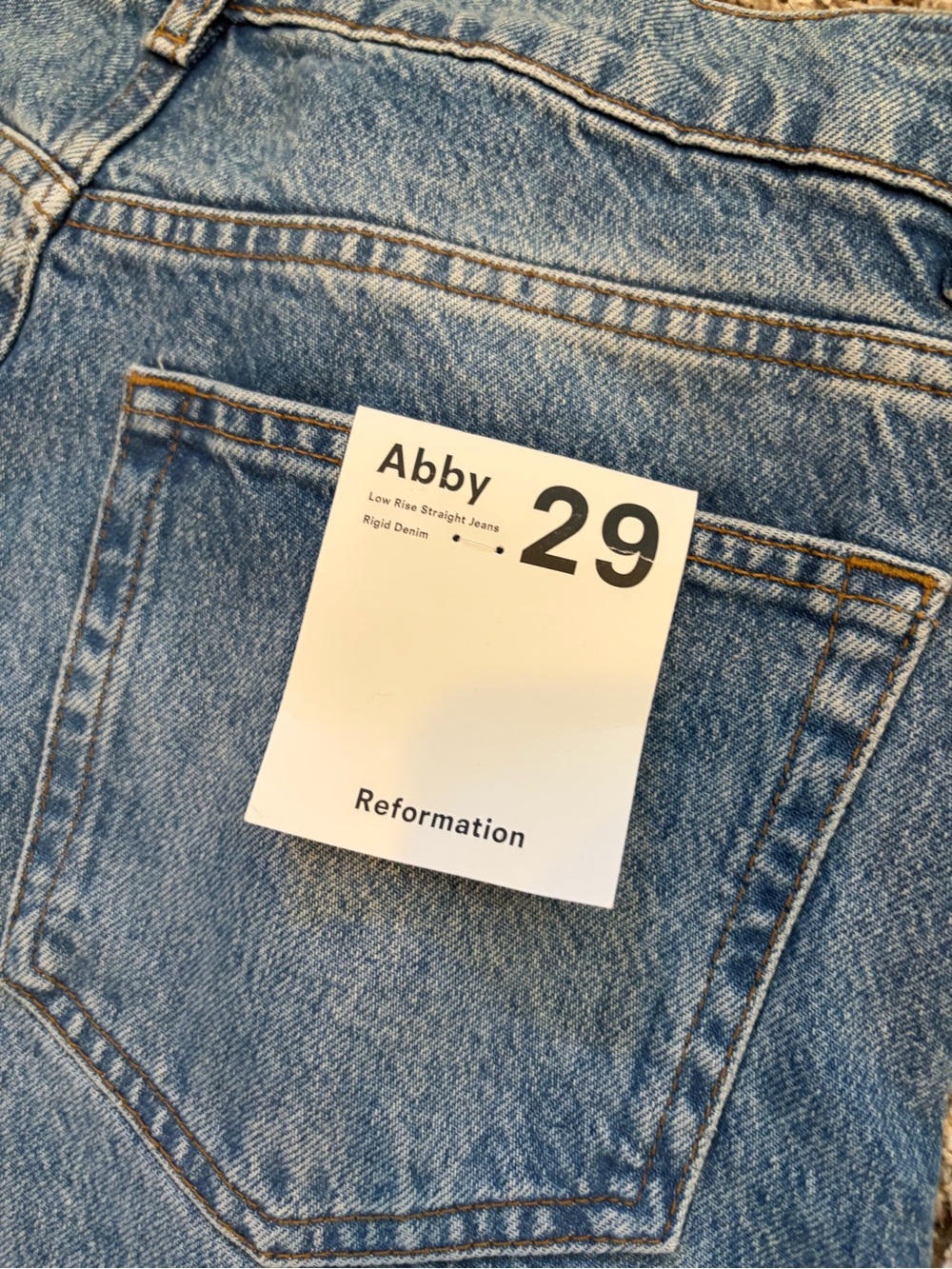 Reformation Low Rise Straight Jeans - Picture 9 of 9